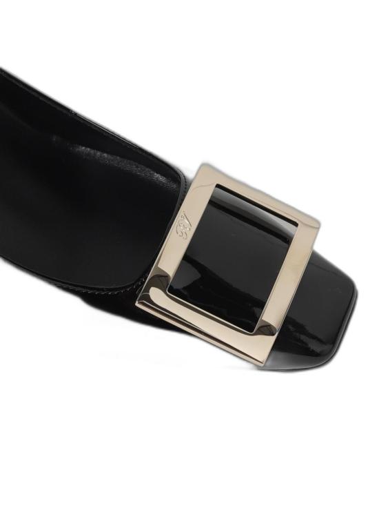 26FW 로저비비에 트럼펫 메탈 버클 펌프스 RVW40015280D1PB999 Black - ROGER VIVIER