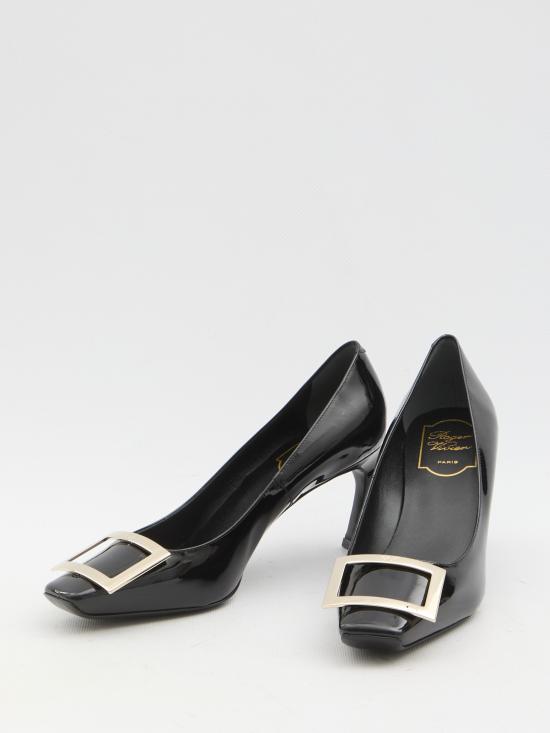 26FW 로저비비에 트럼펫 메탈 버클 펌프스 RVW40015280D1PB999 Black - ROGER VIVIER