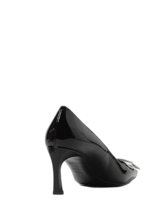 26FW 로저비비에 트럼펫 메탈 버클 펌프스 RVW40015280D1PB999 Black - ROGER VIVIER