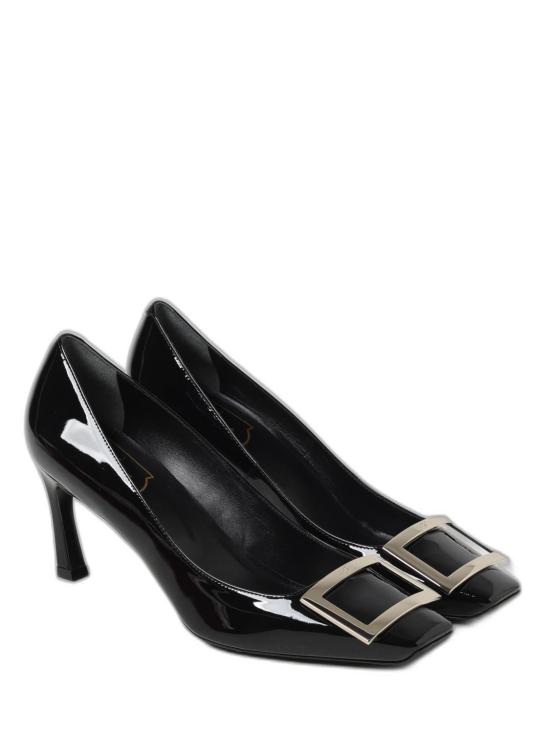 26FW 로저비비에 트럼펫 메탈 버클 펌프스 RVW40015280D1PB999 Black - ROGER VIVIER