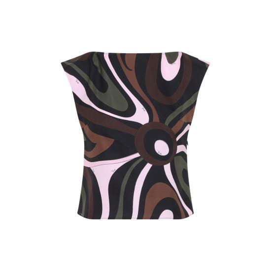 26FW 에밀리오푸치 반팔 티셔츠 6URM856U761 004 MULTICOLOUR