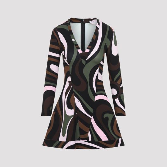 26FW 에밀리오푸치 미디 원피스 6UJG866U766 004 MULTICOLOUR - EMILIO PUCCI