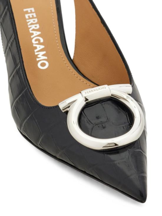 26FW 살바토레 페라가모 힐/펌프스 79486701L946NEROBISCOTTO Black - SALVATORE FERRAGAMO