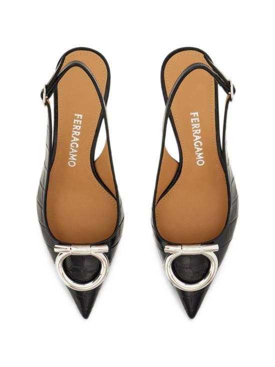 26FW 살바토레 페라가모 힐/펌프스 79486701L946NEROBISCOTTO Black - SALVATORE FERRAGAMO