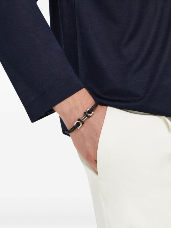 26FW 살바토레 페라가모 브레이슬릿 796081770422NERO Black - SALVATORE FERRAGAMO