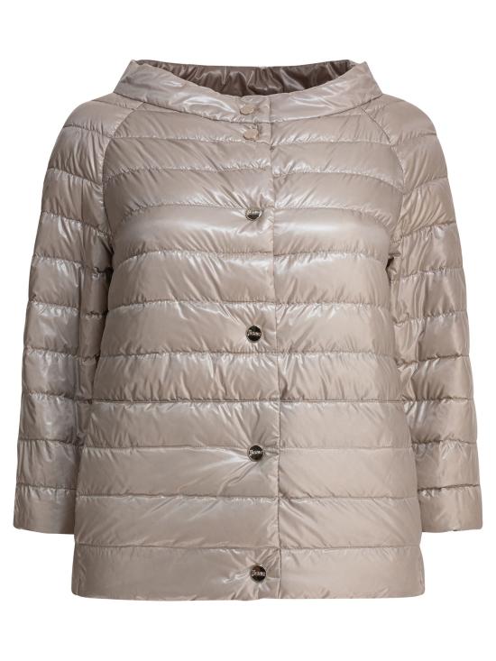 26FW 에르노 하이넥 나일론 퀼팅 패딩 PI0769D12017Z2619 BEIGE - HERNO