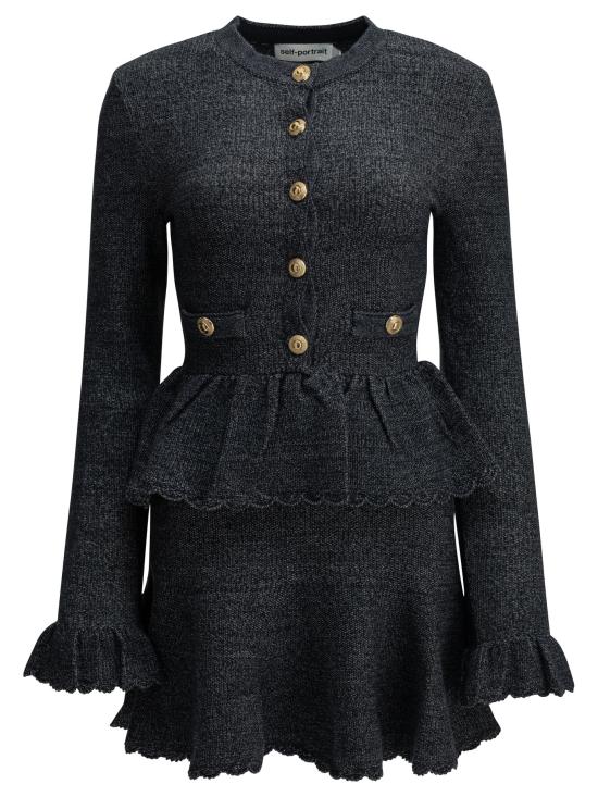 26FW 셀프 포트레이트 미디 원피스 AW26085SCNNAVY BLUE