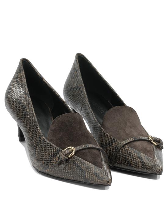 26FW 델 칼로 힐/펌프스 12222PARISNAMIBIAPEPE BROWN - DEL CARLO