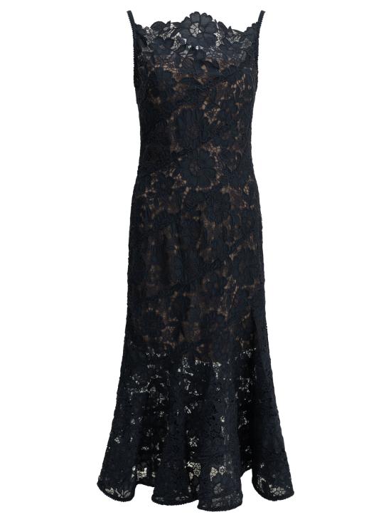 26FW 셀프 포트레이트 미디 원피스 AW26043MNNAVY BLUE