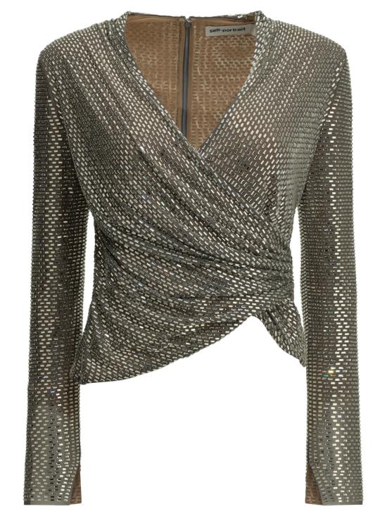 26FW 셀프 포트레이트 반팔 티셔츠 AW26154TGRGREY SILVER