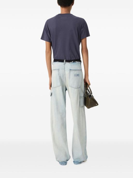 26FW MM6 메종마르지엘라 스트레이트 팬츠 S62KB0272M30055970 LIGHT BLUE - MM6 MAISON MARGIELA