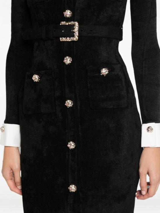 26FW 셀프 포트레이트 미디 원피스 AW26099MBBLACK - SELF PORTRAIT