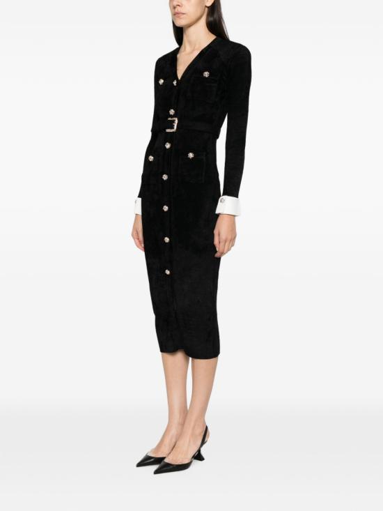 26FW 셀프 포트레이트 미디 원피스 AW26099MBBLACK - SELF PORTRAIT