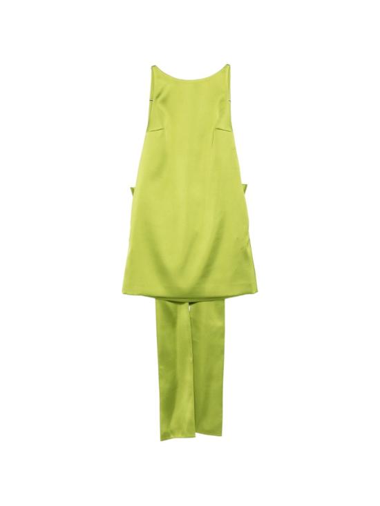 26FW 셀프 포트레이트 미디 원피스 AW26008SGGREEN