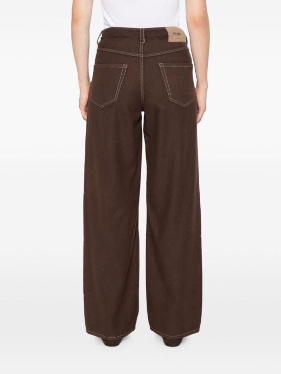 26FW 우마 왕 스트레이트 팬츠 UP3036UW600 BROWN - UMA WANG