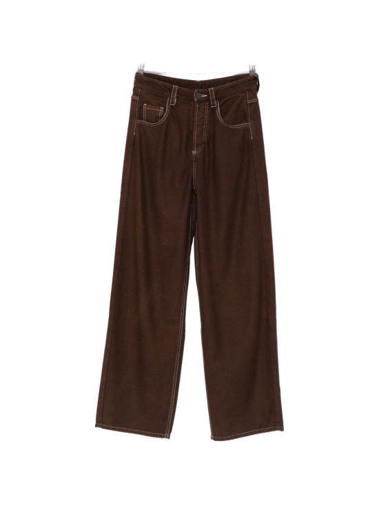 26FW 우마 왕 스트레이트 팬츠 UP3036UW600 BROWN