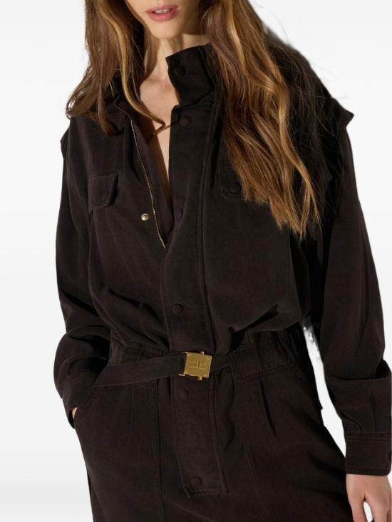26FW 엘리자베타프랜치 미디 원피스 TJ02D66E2EV9 BROWN - ELISABETTA FRANCHI