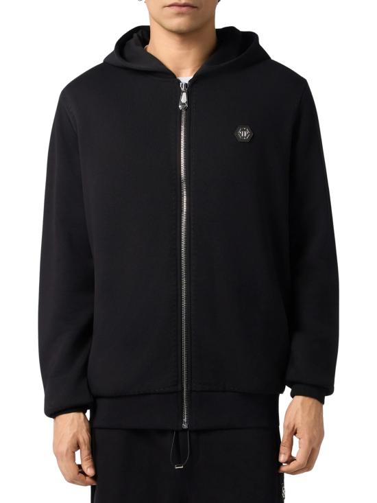 26FW 필립 플레인 후드 티셔츠 FAFCMJB4021PTE180N 02 BLACK - PHILIPP PLEIN