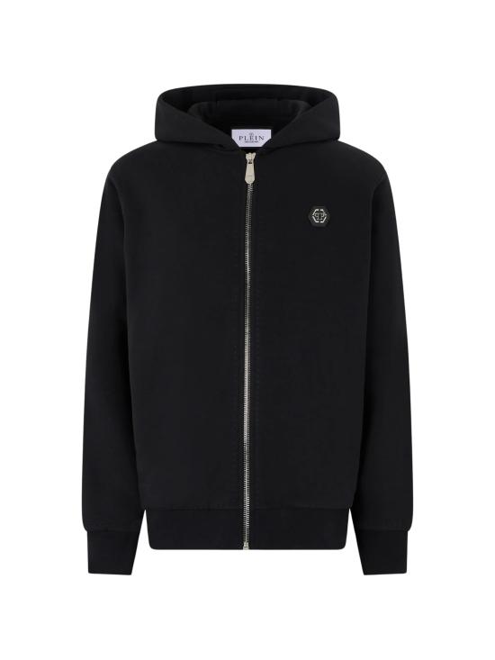 26FW 필립 플레인 후드 티셔츠 FAFCMJB4021PTE180N 02 BLACK