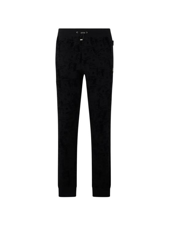 26FW 필립 플레인 스트레이트 팬츠 FAFCMJT2861PTE180N 0202 BLACK