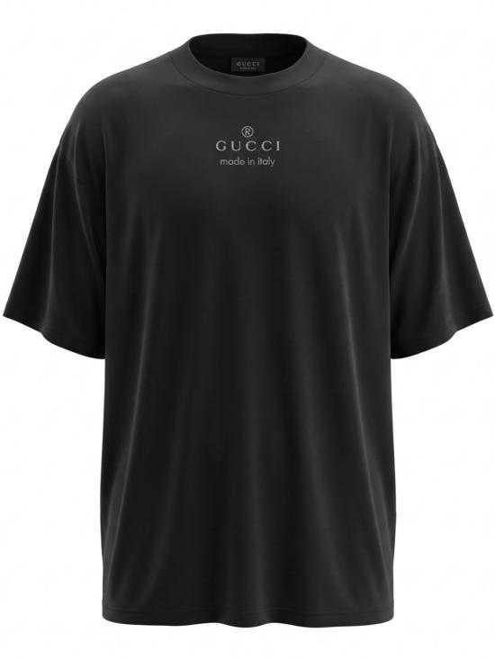 26FW 구찌 반팔 티셔츠 A000F5XJIFV 1152 BLACK