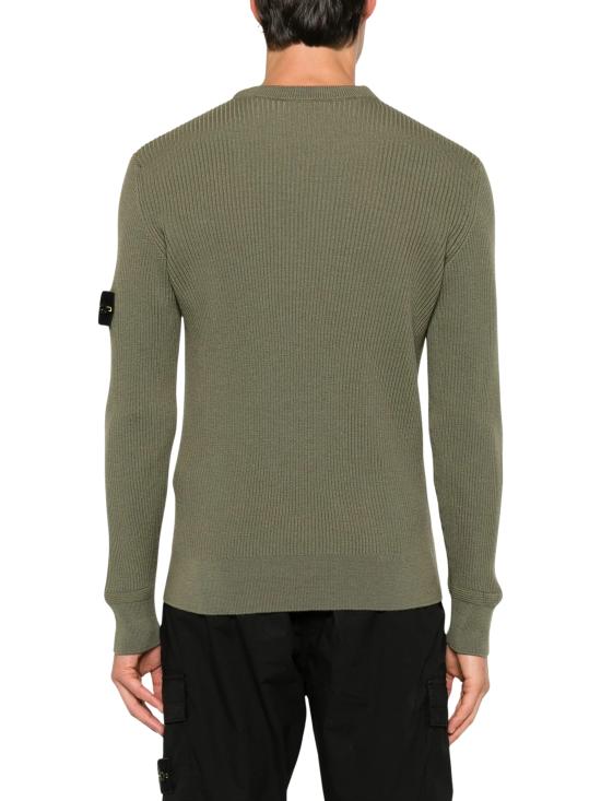 26FW 스톤 아일랜드 리브드 니트 로고 패치 스웨터 L2S155100053S00C2 V005G BROWN - STONE ISLAND