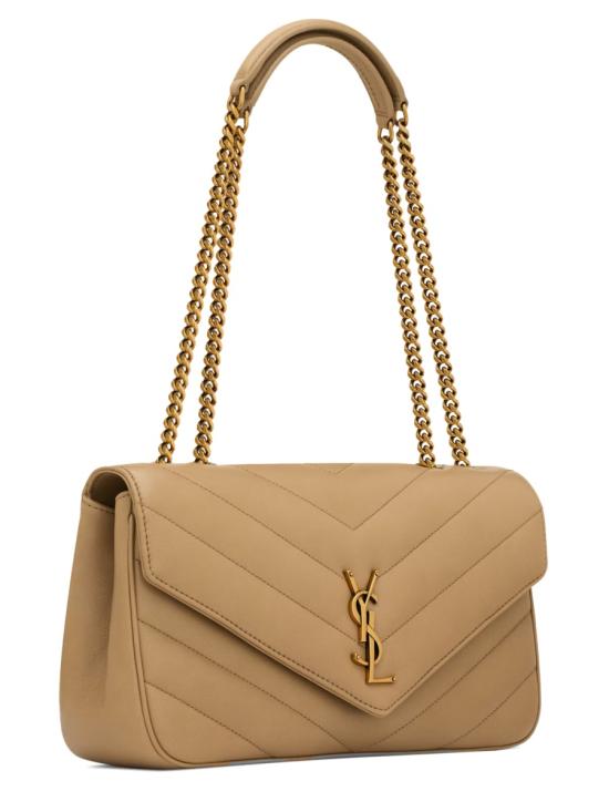 26FW 생로랑 루루 마틀라세 램스킨 미디움 숄더백 801439AAEAX 2357 NUDE NEUTRALS - SAINT LAURENT