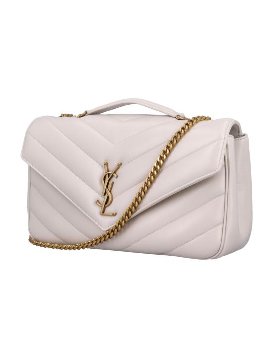 26FW 생로랑 루루 마틀라세 램스킨 미디움 숄더백 801439AAEAX 9207 NUDE NEUTRALS - SAINT LAURENT