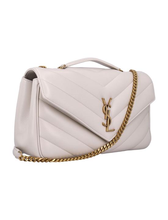 26FW 생로랑 루루 마틀라세 램스킨 미디움 숄더백 801439AAEAX 9207 NUDE NEUTRALS - SAINT LAURENT