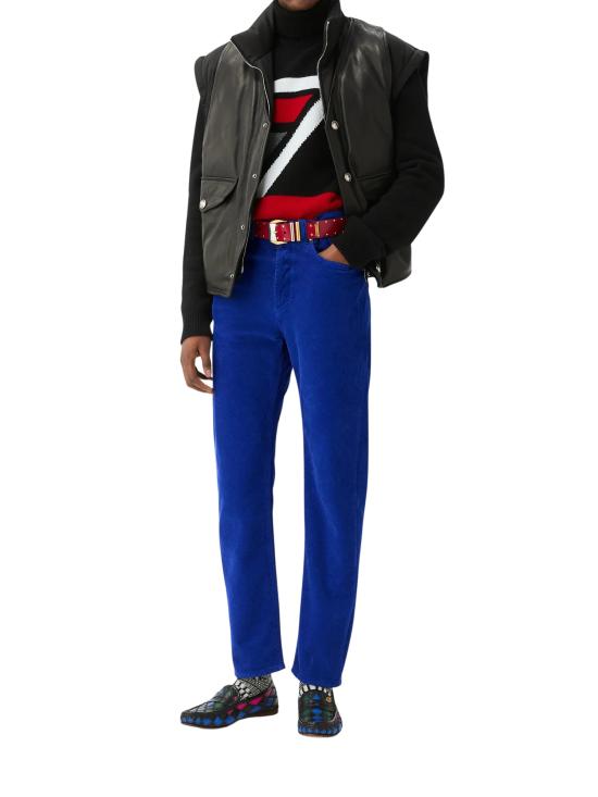 26FW 베르사체 스트레이트 팬츠 10267741A18803 1D870 BLUE - VERSACE