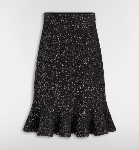 26FW 디올 스커트 654J21A5I45 9000 BLACK
