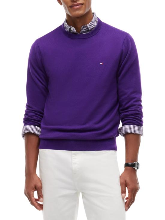 26FW 타미힐피거 스웨터 MW0MW28046 VOH PINK PURPLE - TOMMY HILFIGER