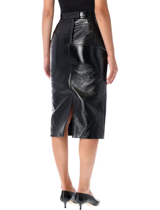 26FW 랑방 스커트 ST02036378 10 BLACK - LANVIN