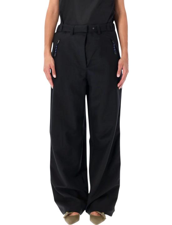 26FW 프라다 라이트 모헤어 스트레이트 팬츠 P260K17LK F0002 BLACK