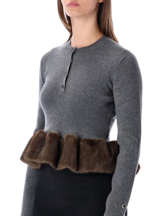 26FW 스텔라 맥카트니 스웨터 6K12773S2673 1267 DARK GREY - STELLA MCCARTNEY