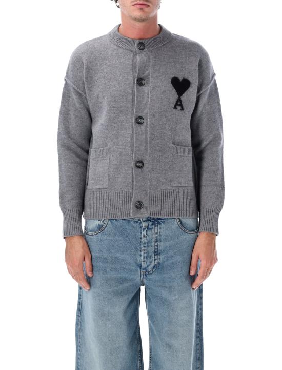 26FW 아미 ADC 크루넥 가디건 UKC368018 A273 GREY BLACK