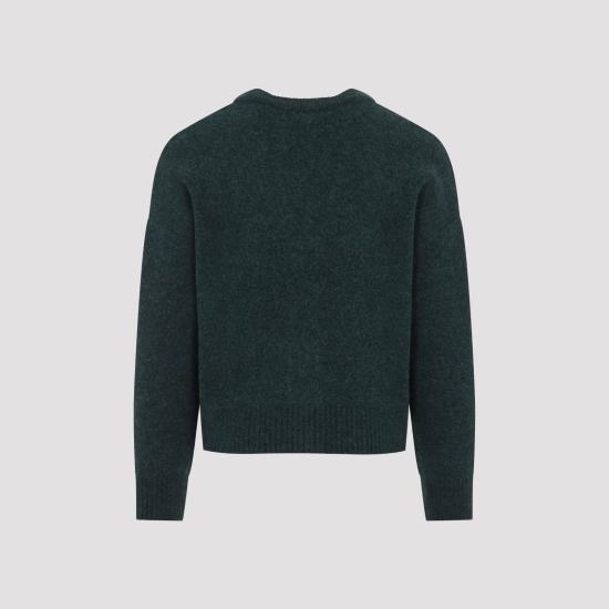 26FW 아미 빅 하트 로고 알파카 니트 가디건 UKC365KN0135 A279 DARK GREEN - AMI