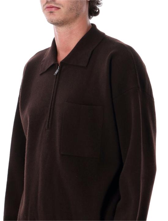 26FW 로베르토 콜리나 스웨터 263MYB21004 08 DARK BROWN - ROBERTO COLLINA
