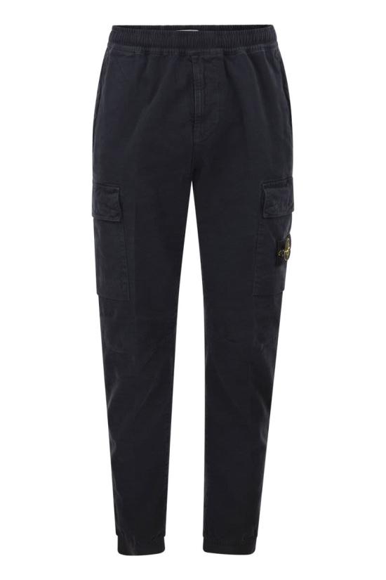 26FW 스톤 아일랜드 와펜 패치 테이퍼드 팬츠 L2S153100033S00L1 V0120 NAVYBLUE
