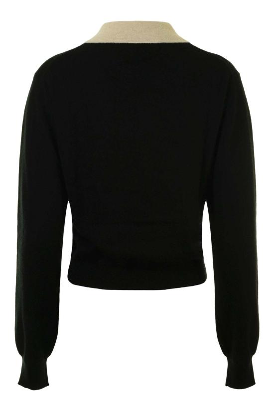  화이트 워렌 스웨터 화이트 + 워렌 콘트라스트 칼라 - WHITE + WARREN