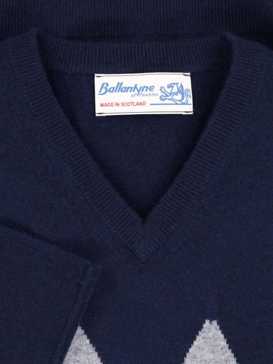 26FW 발렌타인 스웨터 B2P001 12KA8 93562 BLUE - BALLANTYNE
