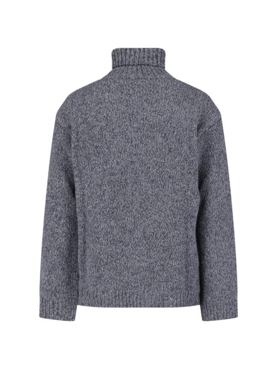 26FW 아워레가시 팝오버 터틀넥 슬럽 니트 M4263MA SLUB TWISTED ASH GREY WOOL - OUR LEGACY