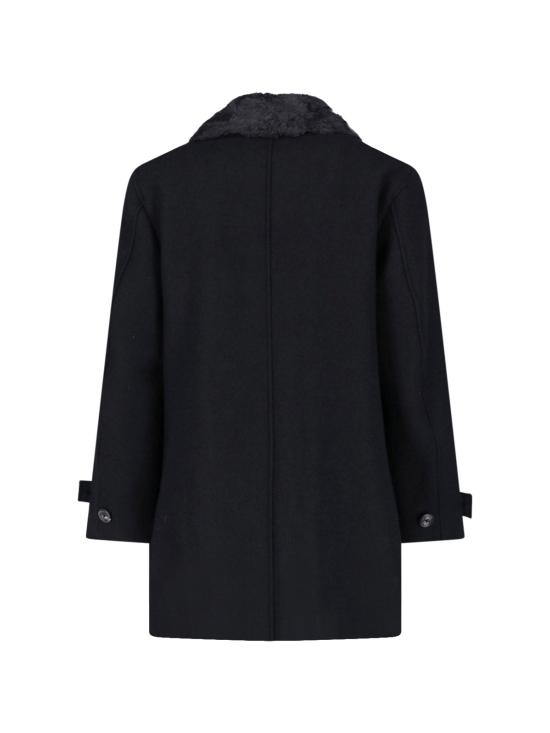 26FW 아워레가시 웨이지 피코트 M4261WBS BLACK STAMPED WOOL - OUR LEGACY