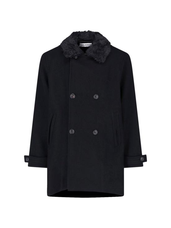 26FW 아워레가시 웨이지 피코트 M4261WBS BLACK STAMPED WOOL