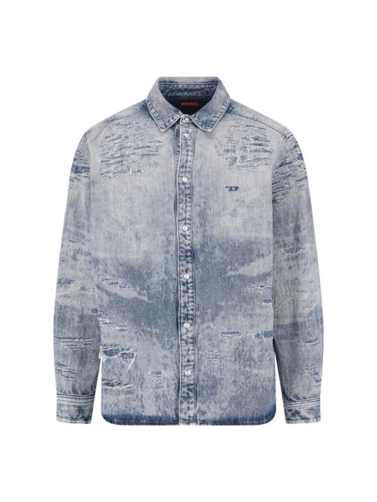 26FW 디젤 셔츠 A03534 068YM 01 BLUE