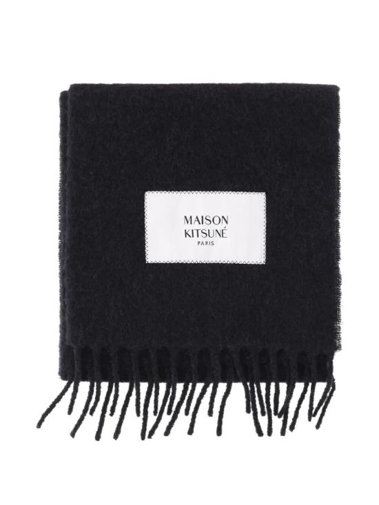 26FW 메종키츠네 베이비 알파카 스카프 LM06206WA0022 P199 BLACK