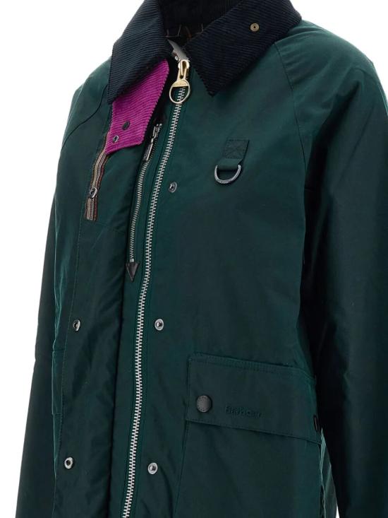 26FW 바버 트렌치 코트 LWX1600 LWX GN75 BOTT GRN HERALDRY PRINT - BARBOUR