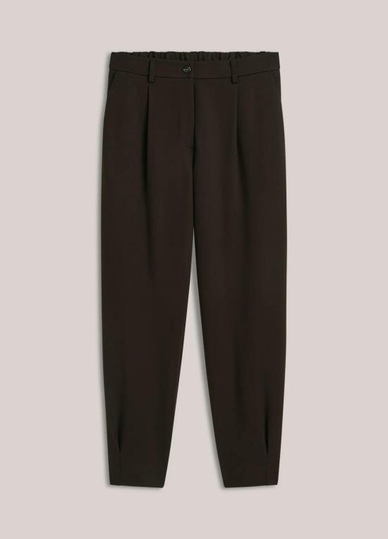  Summum 스트레이트 팬츠 Tapered Punto Milano 팬츠 초콜릿 브라운 - OTHER BRANDS