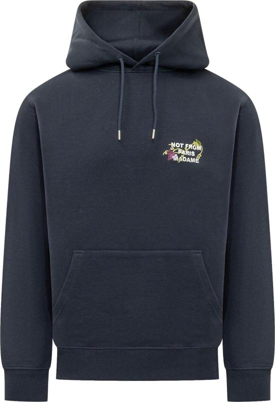 26FW 드롤드무슈 후드 티셔츠 LHO208CO127NYFW26 NAVY