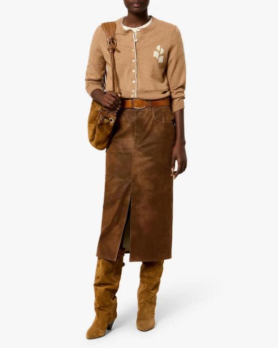  이자벨마랑 롱 스커트 Isabel Marant Bisane 스커트 브라운 - ISABEL MARANT